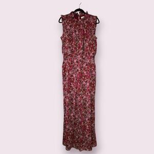 NWT Anthropologie Ali & Jay Floral Ruffled Troubadour Jumpsuit Size  L